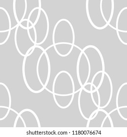 Seamless geometric abstract pattern with circles and rings