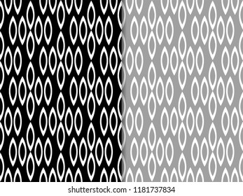 Seamless geometric abstract pattern with circles and rings