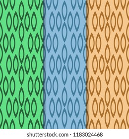 Seamless geometric abstract pattern with circles and rings