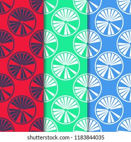 Seamless geometric abstract pattern with circles and rings