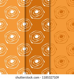 Seamless geometric abstract pattern with circles and rings