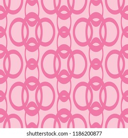 Seamless geometric abstract pattern with circles and rings