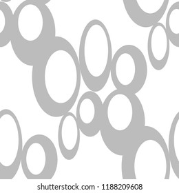 Seamless geometric abstract pattern with circles and rings