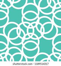 Seamless geometric abstract pattern with circles and rings