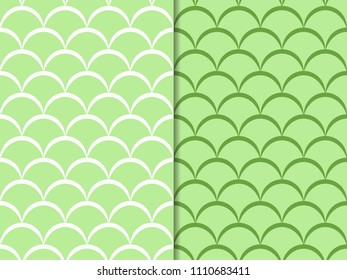 seamless geometric abstract pattern with fish scales