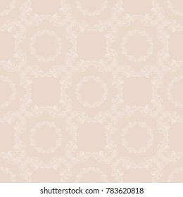 seamless geometric abstract pattern with floral motive