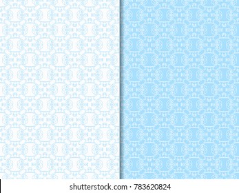 seamless geometric abstract pattern with floral motive