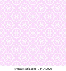 seamless geometric abstract pattern with floral motive