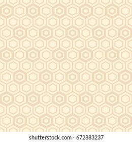 Seamless geometric abstract pattern of hexagons. Fashion geometrical pattern. For fashion textile, cloth, backgrounds. Vector background.