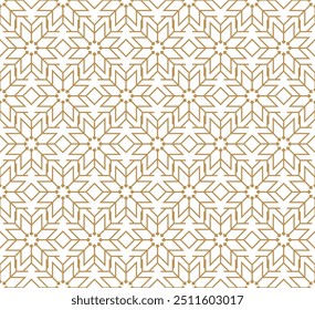 Padrão abstrato geométrico contínuo em estilo islâmico