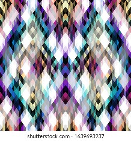 Seamless geometric abstract pattern in low poly style. Vector image.