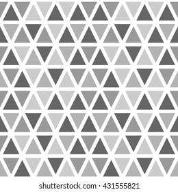 Seamless geometric abstract pattern. Seamless multicolored triangle grey background. Vector illustration.