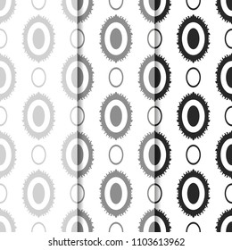 seamless geometric abstract pattern ovals