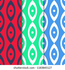seamless geometric abstract pattern ovals