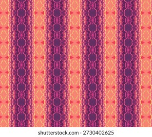 Padrão abstrato geométrico contínuo com simetria rosa e roxa, repetindo formas ornamentais, textura decorativa, design de fundo papel de parede moderno.