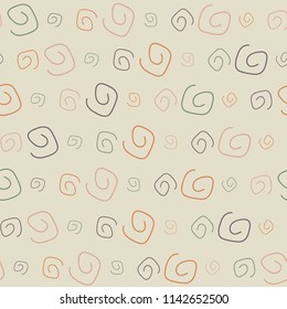 Seamless geometric abstract pattern with spirals