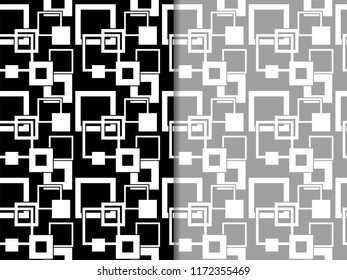 seamless geometric abstract pattern with squere