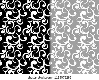 Seamless geometric abstract pattern with swirl