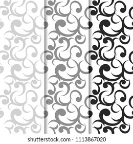 Seamless geometric abstract pattern with swirl