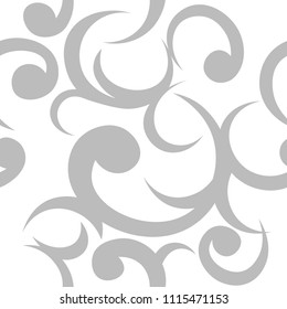 Seamless geometric abstract pattern with swirl