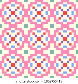 Seamless geometric abstract patterns. Vector illustration. Element, design.