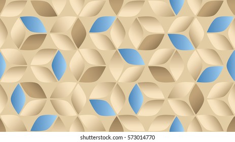 Seamless geometric abstract vector pattern background made of 3d cubes. Modern cubist art.