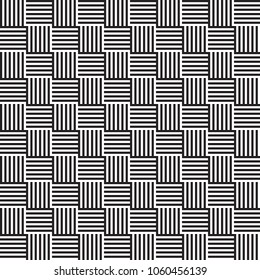 Seamless geometric abstract weave pattern background