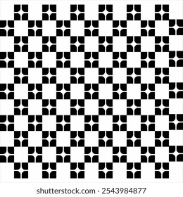 Seamless geometric abstract window design pattern with diamond symbols in negative space. Used for design surfaces, fabrics and textiles.