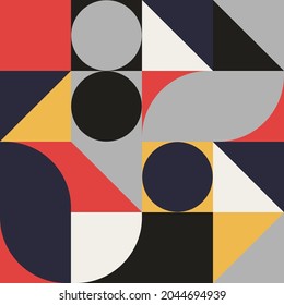 seamless geometric abstraction. triangles, squares, circles. print on clothes or print