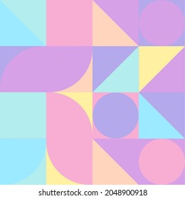 seamless geometric abstraction. triangles, squares, circles. print on clothes or print