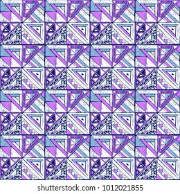 Seamless geometric African pattern. Ethnic ornament on the carpet. Aztec style. Tribal ethnic vector texture. Embroidery on fabric. Indian, Mexican, folk pattern. Quilting, patchwork, jacquard.