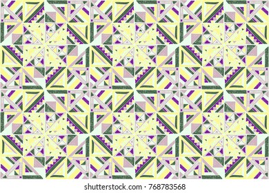 Seamless geometric African pattern. Ethnic ornament on the carpet. Aztec style. Tribal ethnic vector texture. Embroidery on fabric. Indian, Mexican, folk pattern. Quilting, patchwork, jacquard.