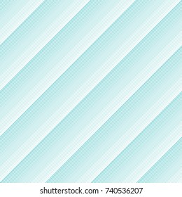 Seamless geometric aquamarine pattern. Diagonal lines pattern. Repeat straight stripes texture background,