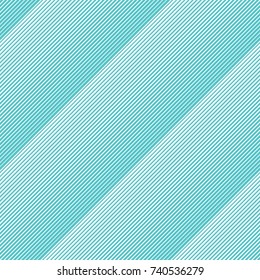 Seamless geometric aquamarine pattern. Diagonal lines pattern. Repeat straight stripes texture background,