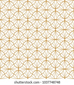 Seamless Geometric Art Deco Pattern. Abstract vector floral background.
