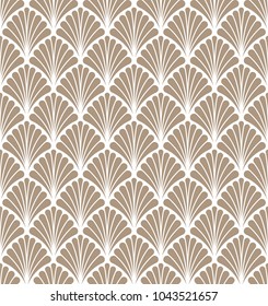 Seamless Geometric Art Deco Pattern. Abstract vector floral background.