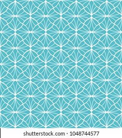Seamless Geometric Art Deco Pattern. Abstract vector floral background.