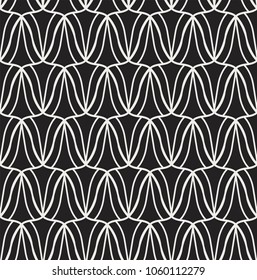 Seamless Geometric Art Deco Pattern. Abstract vector floral background.