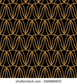 Seamless Geometric Art Deco Pattern. Abstract vector floral background.