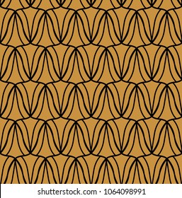 Seamless Geometric Art Deco Pattern. Abstract vector floral background.