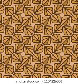 Seamless Geometric Art Deco Pattern. Abstract vector floral background.