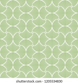 Seamless Geometric Art Deco Pattern. Abstract vector floral background.