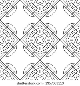 Seamless geometric art deco pattern. Vintage ornamental texture for design