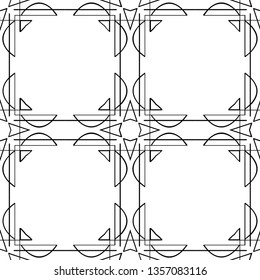 Seamless geometric art deco pattern. Vintage ornamental texture for design