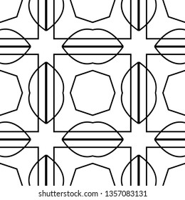Seamless geometric art deco pattern. Vintage ornamental texture for design
