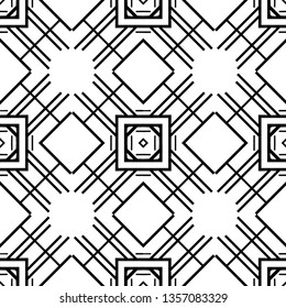 Seamless geometric art deco pattern. Vintage ornamental texture for design