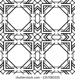 Seamless geometric art deco pattern. Vintage ornamental texture for design