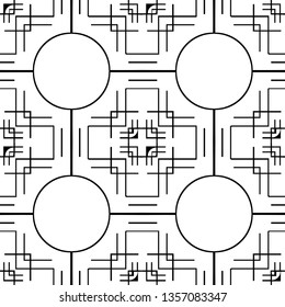 Seamless geometric art deco pattern. Vintage ornamental texture for design