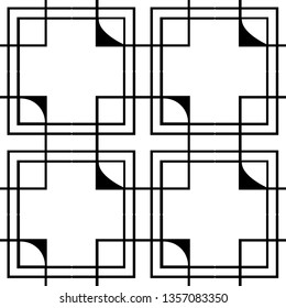 Seamless geometric art deco pattern. Vintage ornamental texture for design
