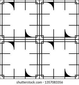 Seamless geometric art deco pattern. Vintage ornamental texture for design